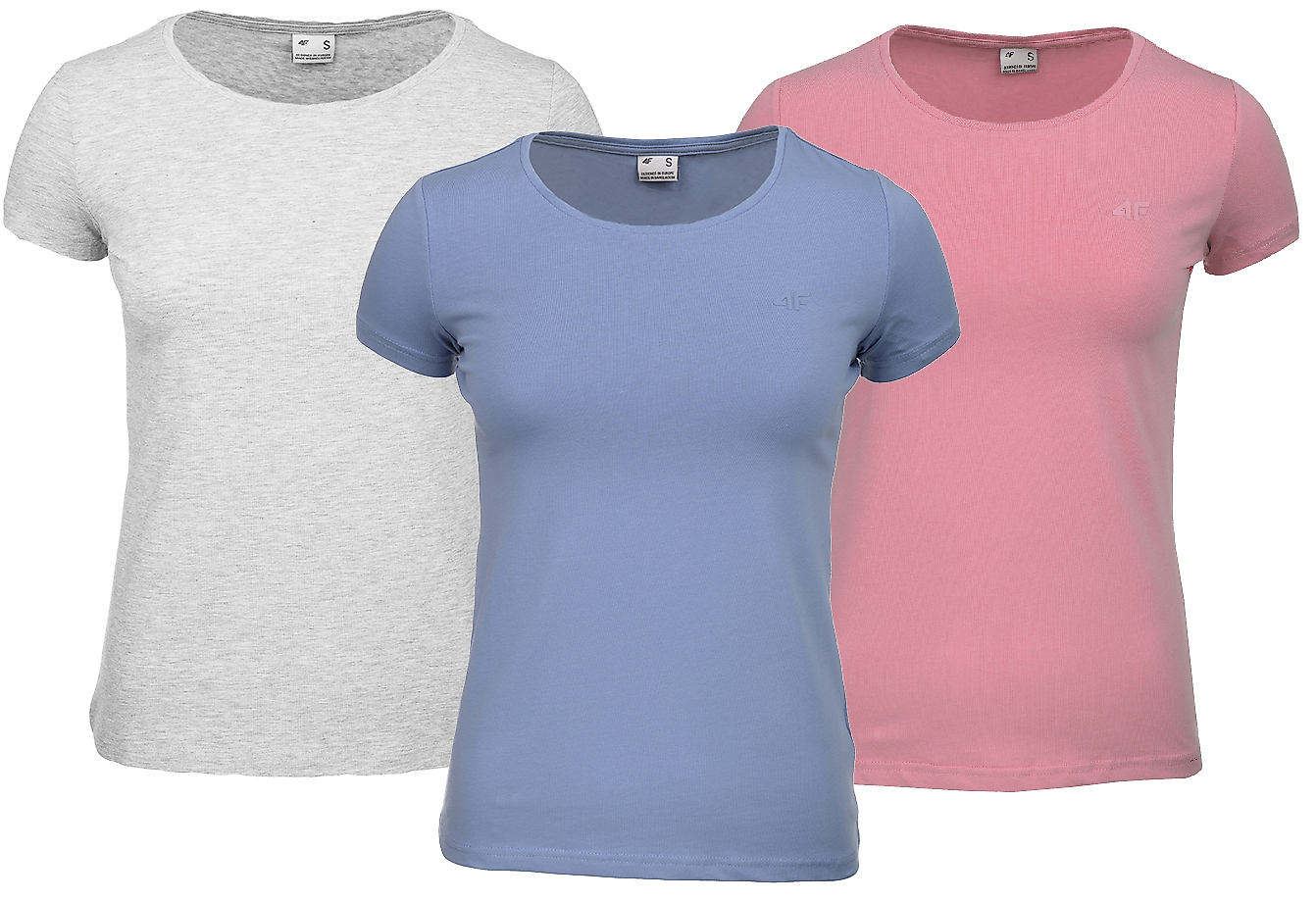 4F Damen T-Shirts Set H4Z22 TSD350 27M/56S/32S