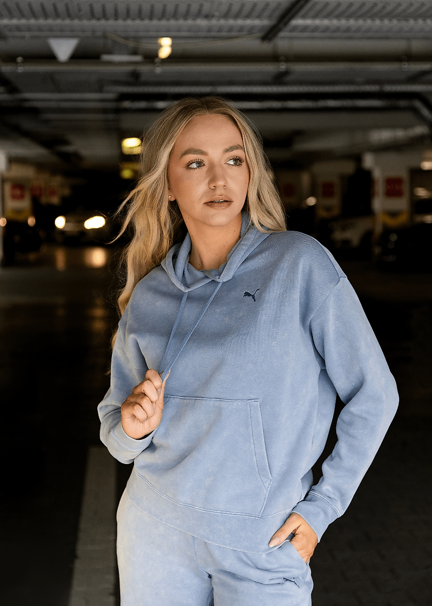 PUMA Damen Kapuzenpullover ESS Elevated Relaxed Wash Hoodie 688103 34