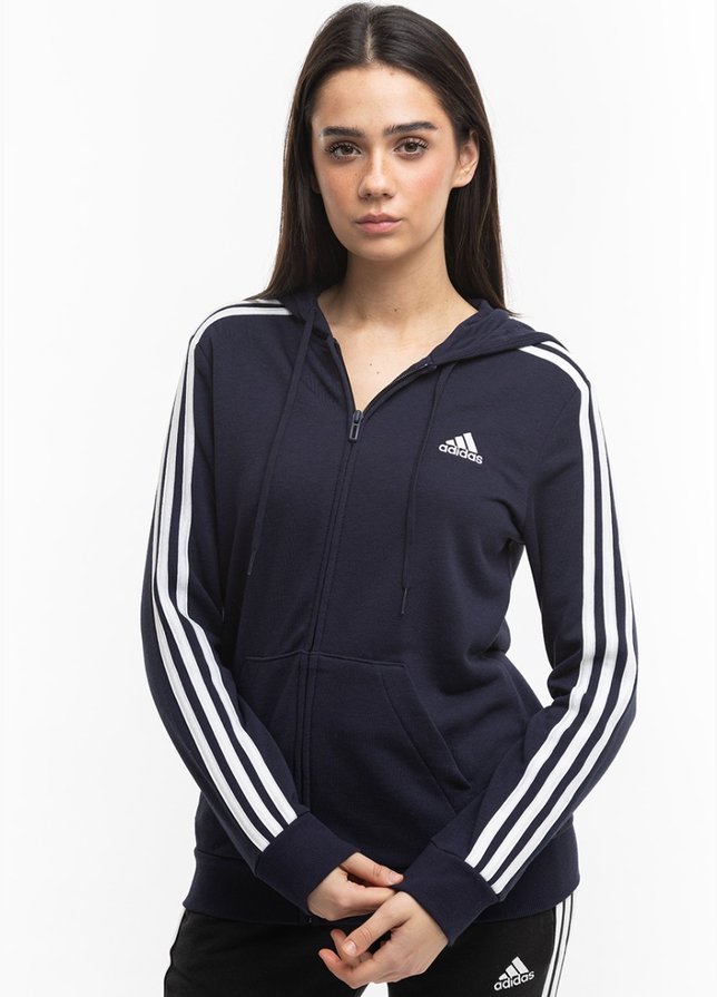 adidas Damen Kapuzenbluse W 3S FT FZ HD GL0804 adidas Damen Kapuzenbluse W 3S FT FZ HD GL0804
