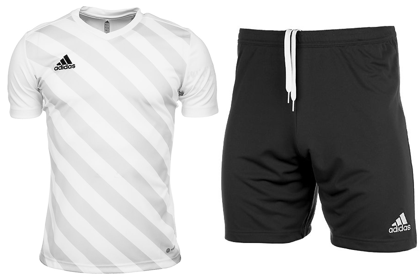 adidas Kinder Sport-Set T-shirt Kurze Hose Entrada 22 Graphic Jersey HF0120/H57502