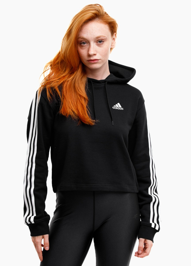 adidas Damen Kapuzenpullover Essentials 3-Stripes French Terry Crop Hoodie IC8767 adidas Damen Kapuzenpullover Essentials 3-Stripes French Terry Crop Hoodie IC8767