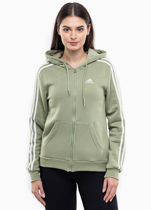 adidas Damen Kapuzenpullover Essentials FL 3S Full-Zip Hoodie JP2352 adidas Damen Kapuzenpullover Essentials FL 3S Full-Zip Hoodie JP2352
