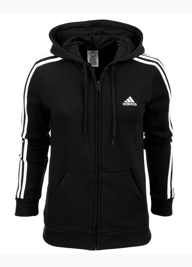 adidas Damen Kapuzenpullover Essentials Fleece 3-Stripes Full-Zip Hoodie GM5567 adidas Damen Kapuzenpullover Essentials Fleece 3-Stripes Full-Zip Hoodie GM5567
