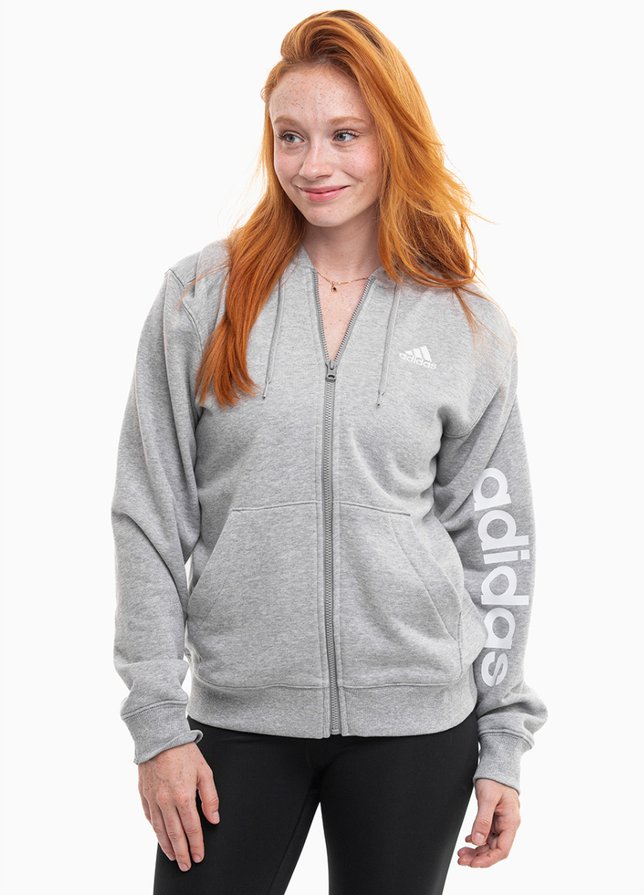 adidas Damen Kapuzenpullover Essentials Linear Full-Zip French Terry Hoodie IC6866 adidas Damen Kapuzenpullover Essentials Linear Full-Zip French Terry Hoodie IC6866