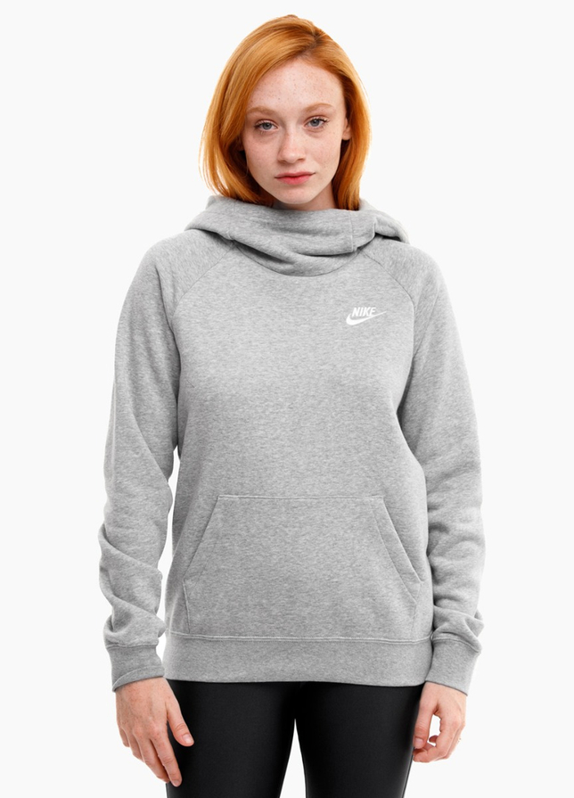 Nike Damen Sweatshirt Essentials Funnel Po Flc BV4116 063 Nike Damen Sweatshirt Essentials Funnel Po Flc BV4116 063