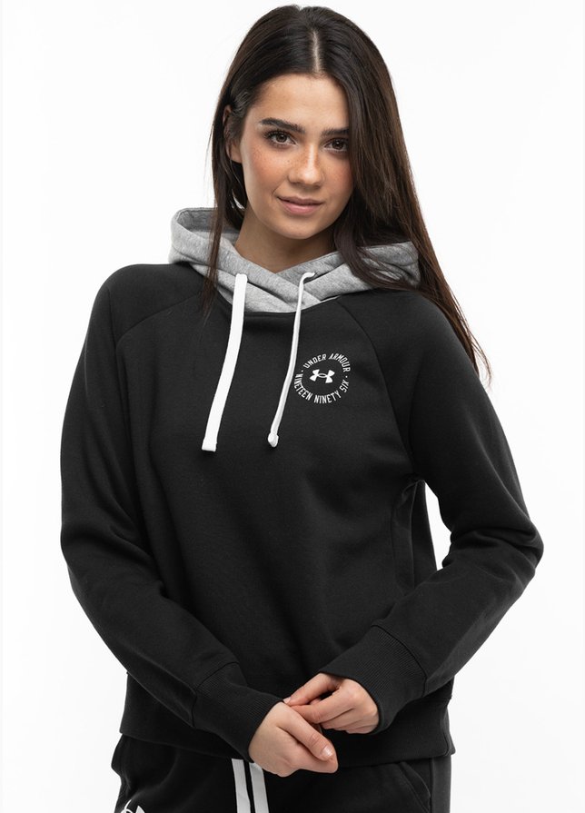 Under Armour Damen Kapuzenpullover Rival Fleece CB Hoodie 1373031 001 Under Armour Damen Kapuzenpullover Rival Fleece CB Hoodie 1373031 001