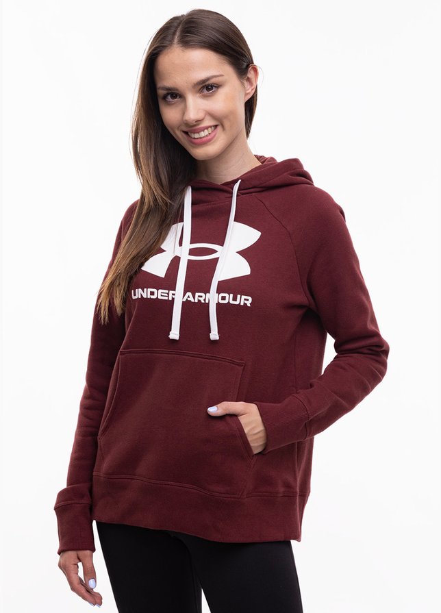 Under Armour Kapuzenbluse Damen Rival Fleece Logo Hoodie 1356318 690 Under Armour Kapuzenbluse Damen Rival Fleece Logo Hoodie 1356318 690