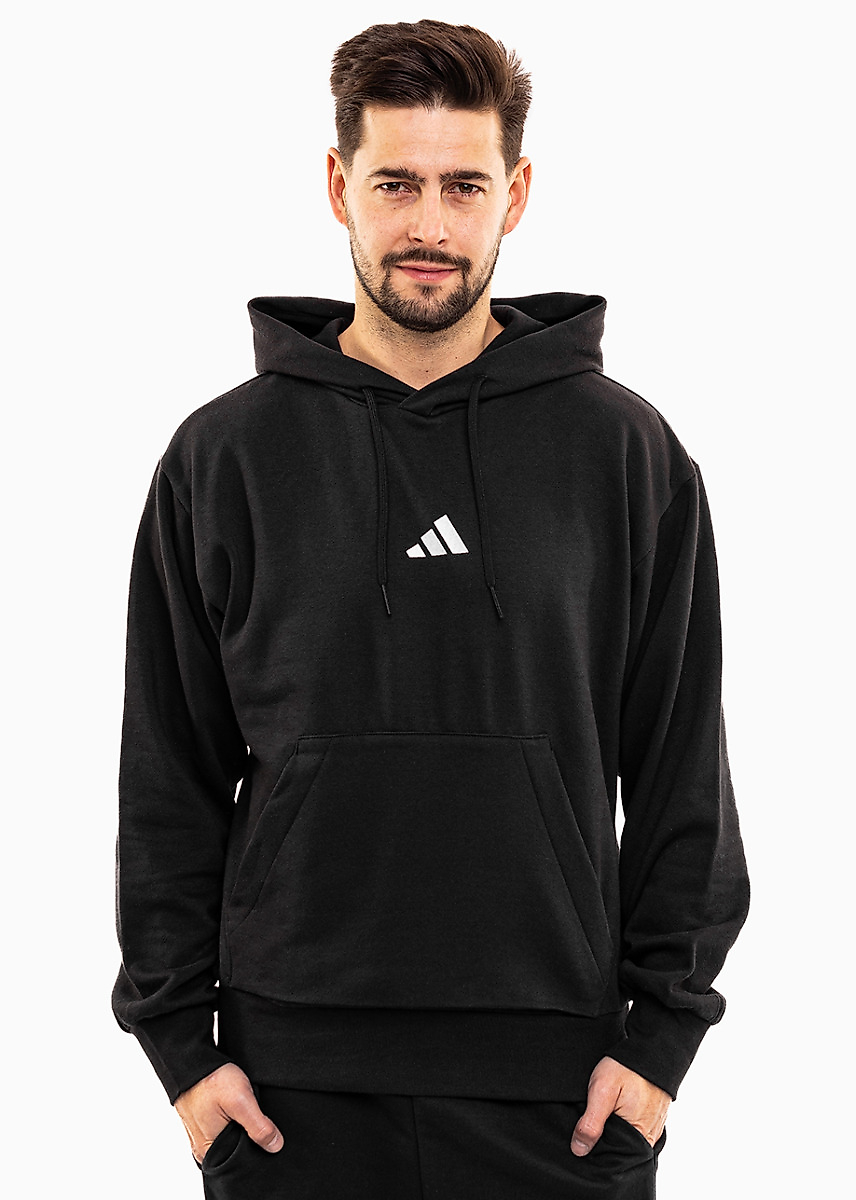 adidas Herren Bluse Essentials Feelcozy Fleece Hoodie JE3807