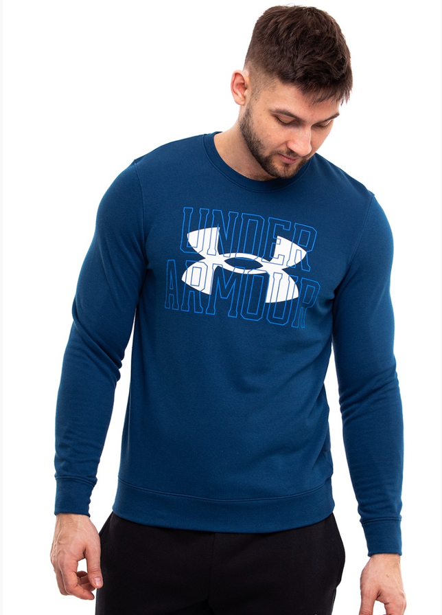 Under Armour Herren Kapuzenpullover UA Rival Terry Logo Crew 1370391 458 Under Armour Herren Kapuzenpullover UA Rival Terry Logo Crew 1370391 458