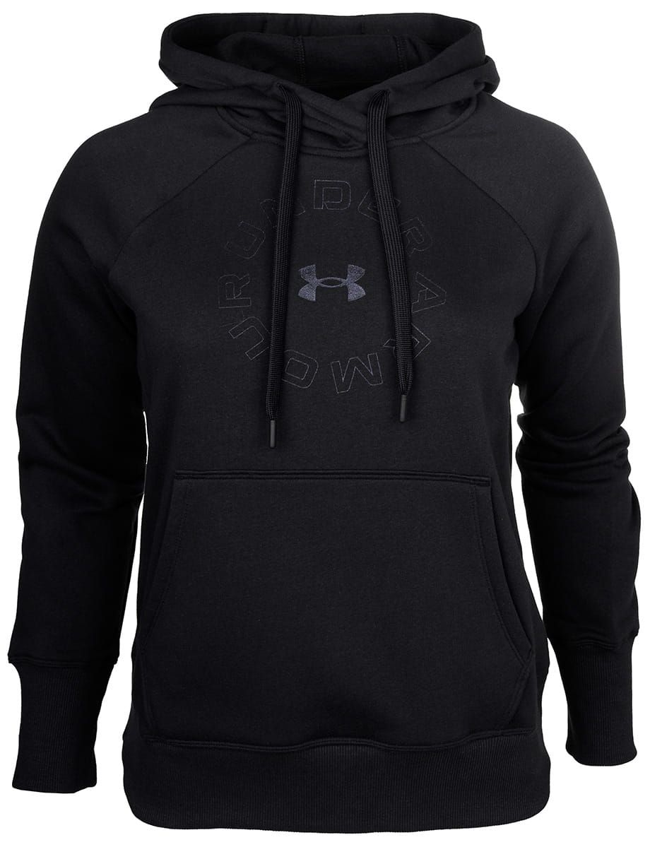 Under Armour Kapuzenbluse Damen Rival Fleece Metallic Hoodie 1356323 001