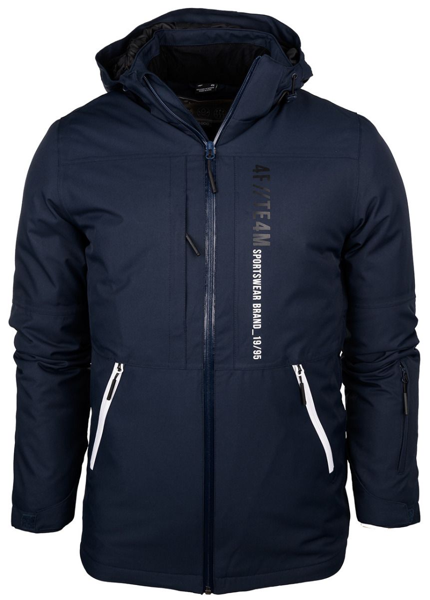4F Herren Skijacke Reißverschlussjacke mit Kapuze H4Z20 KUMN003 31S
