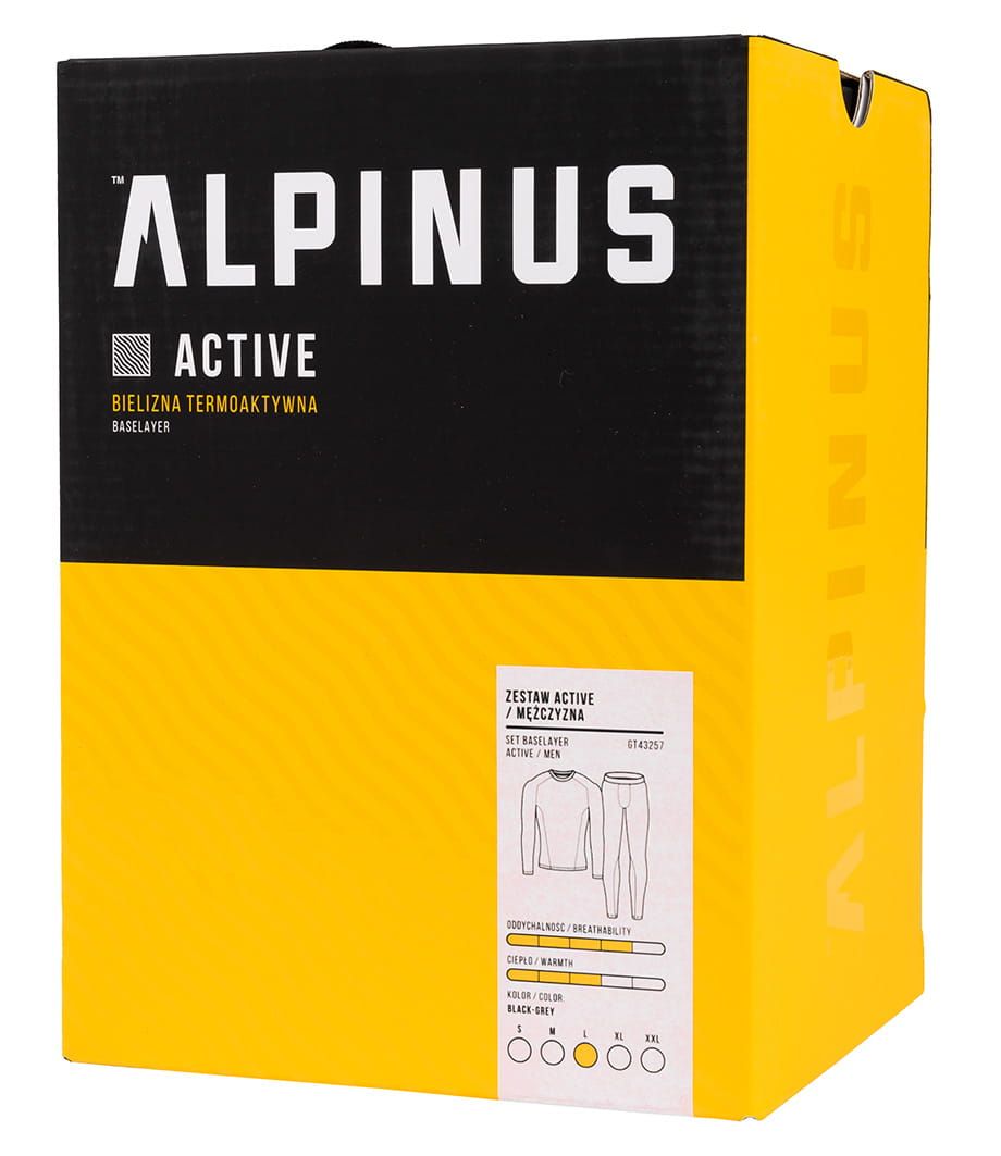 Alpinus Thermoaktive Unterwäsche für Herren Active Base Layer Set GT43257 