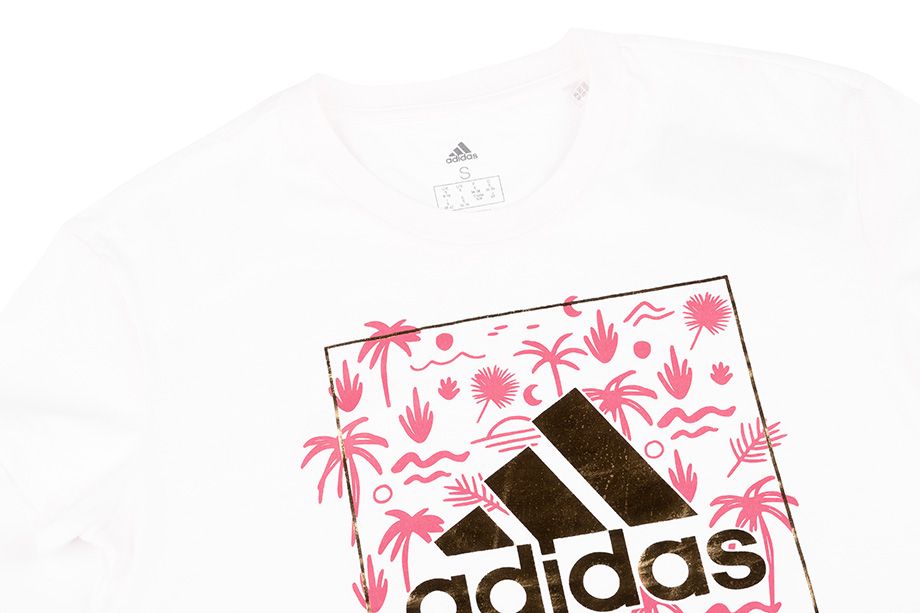 adidas Damen T-Shirt Big Logo Foil Graphic T-Shirt GL0992