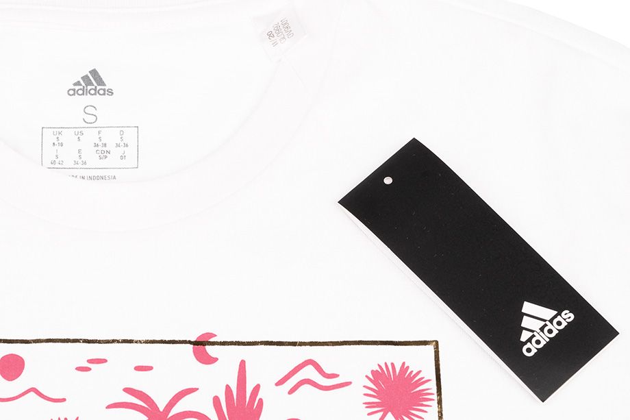 adidas Damen T-Shirt Big Logo Foil Graphic T-Shirt GL0992