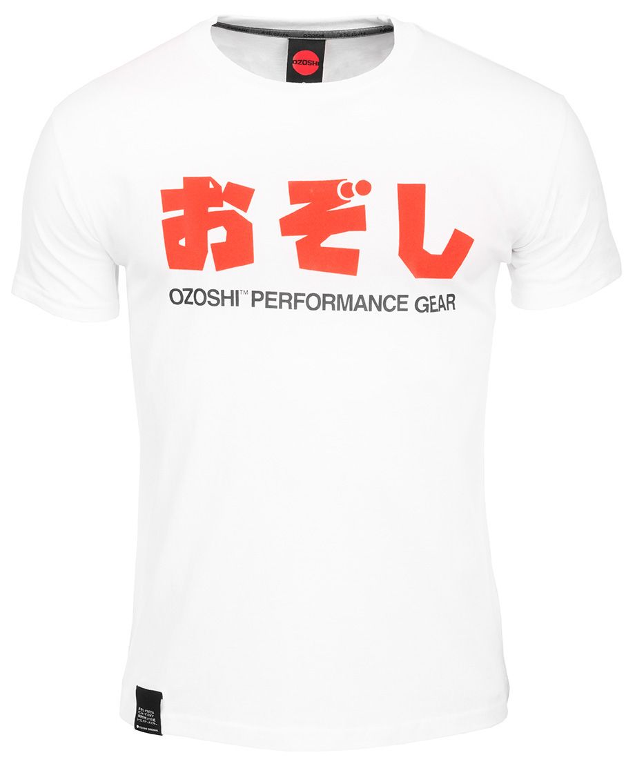 Ozoshi Herren T-Shirt Haruki weiß TSH O20TS011