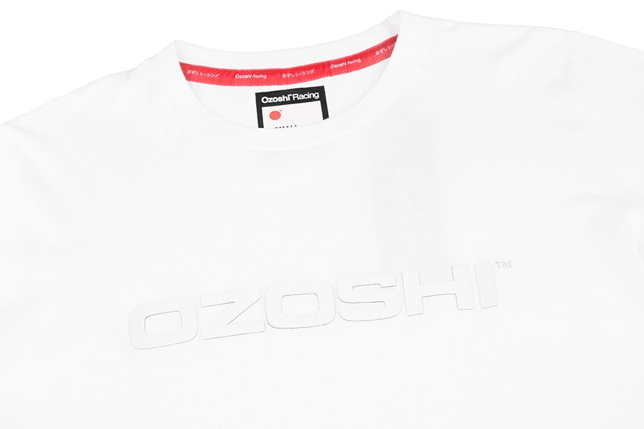 Ozoshi Herren T-Shirt Naoto weiß O20TSRACE004