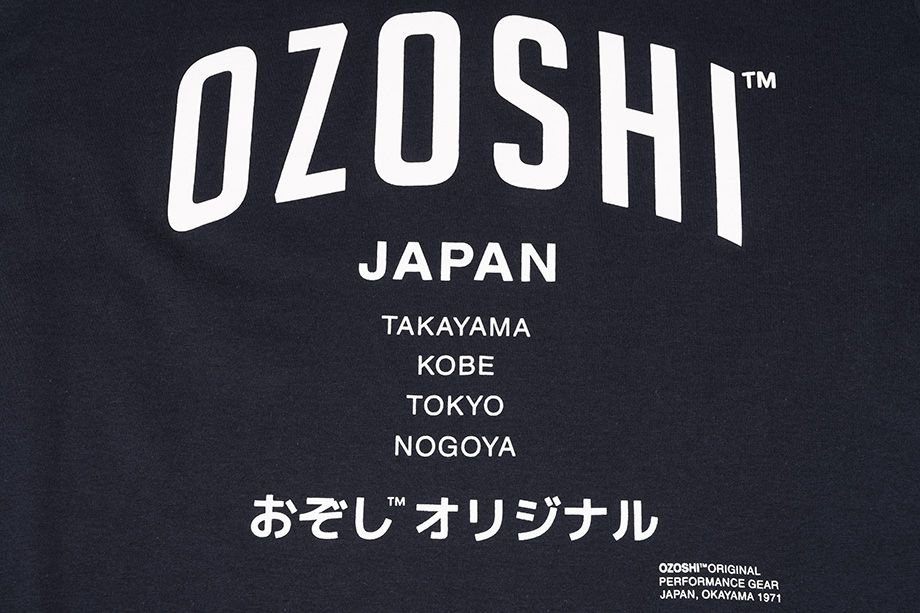 Ozoshi Herren T-Shirt Atsumi dunkelblau TSH O20TS007