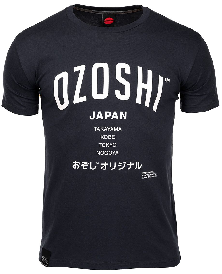 Ozoshi Herren T-Shirt Atsumi dunkelblau TSH O20TS007