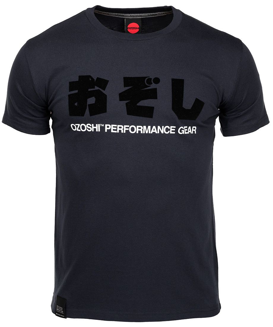 Ozoshi Herren T-Shirt Haruki dunkelblau TSH O20TS011