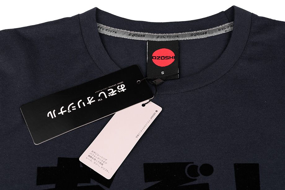 Ozoshi Herren T-Shirt Haruki dunkelblau TSH O20TS011