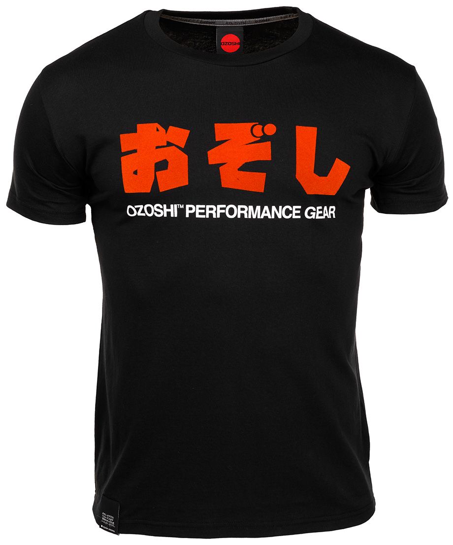 Ozoshi Herren T-Shirt Haruki schwarz TSH O20TS011
