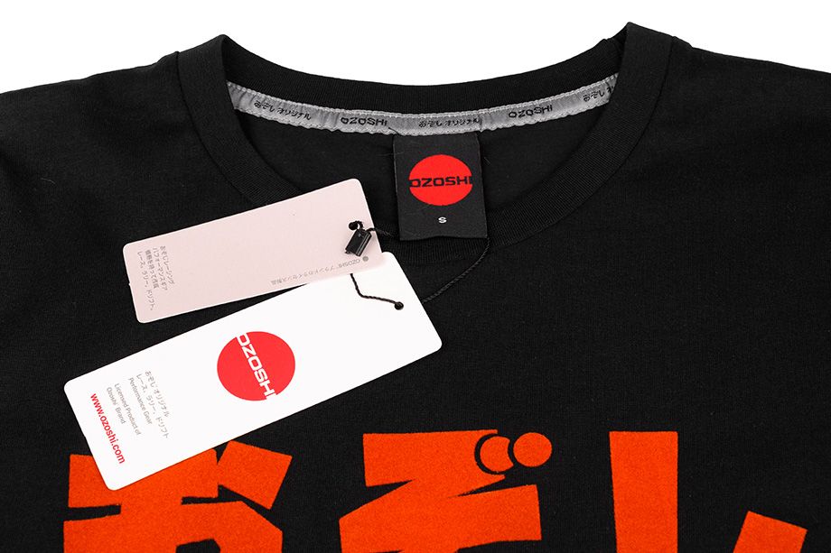 Ozoshi Herren T-Shirt Haruki schwarz TSH O20TS011