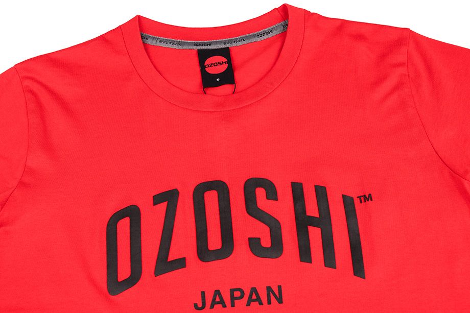 Ozoshi Herren T-Shirt Atsumi rot TSH O20TS007