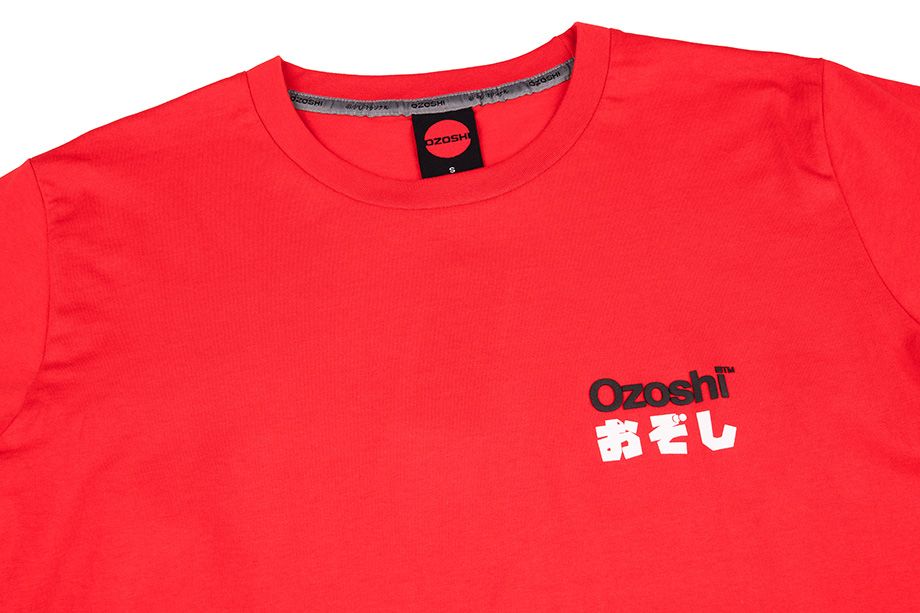 Ozoshi Herren T-Shirt Isao rot TSH O20TS005