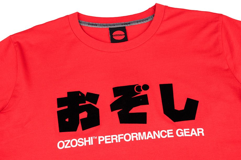 Ozoshi Herren T-Shirt Haruki rot TSH O20TS011