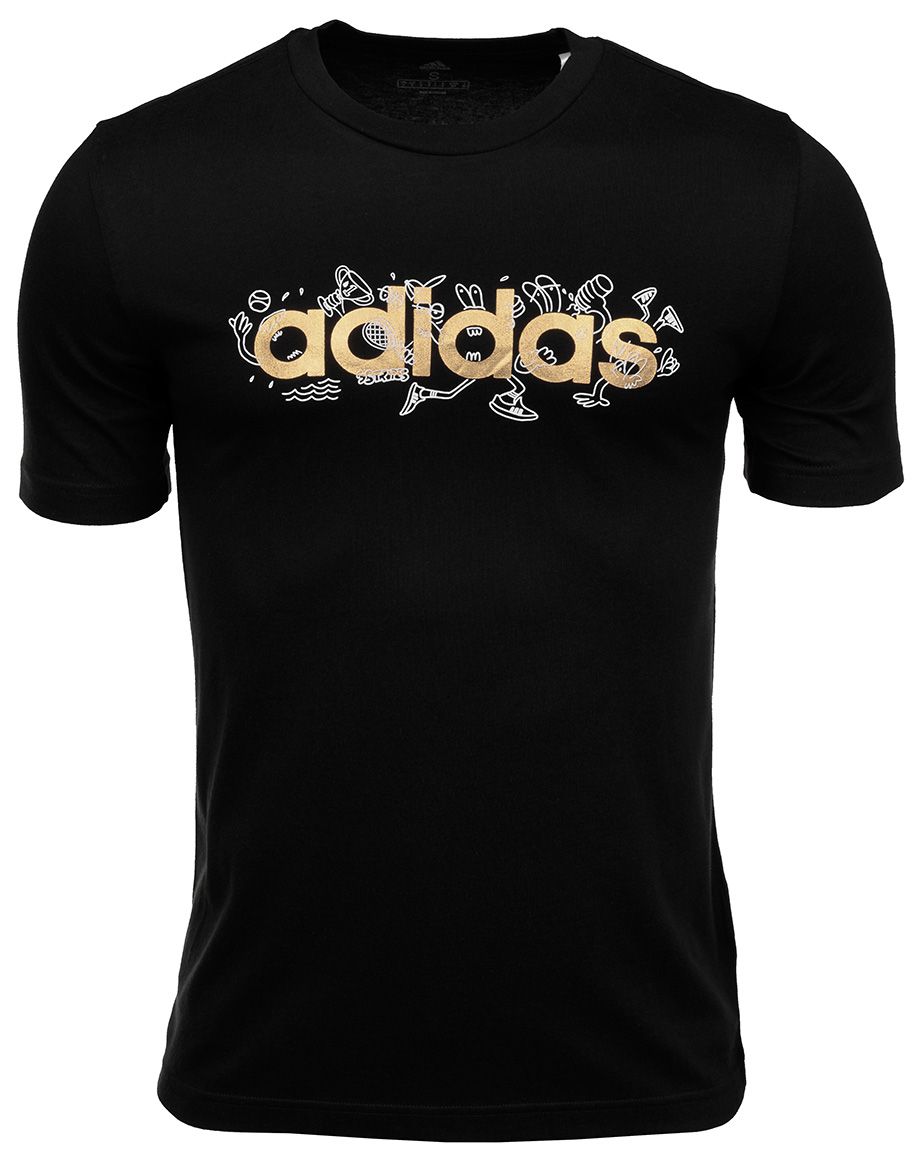 adidas Herren T-Shirt Doodle Foil Grap GS6262