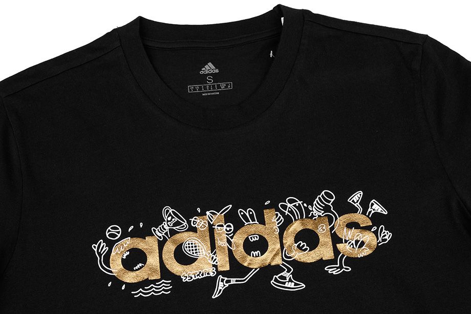 adidas Herren T-Shirt Doodle Foil Grap GS6262