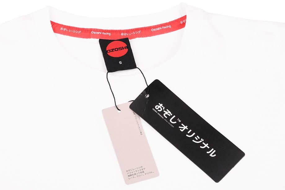 Ozoshi Herren T-Shirt  Masaru weiß O20TSBR008