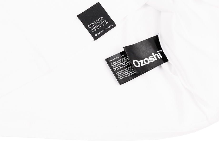 Ozoshi Herren T-Shirt  Masaru weiß O20TSBR008