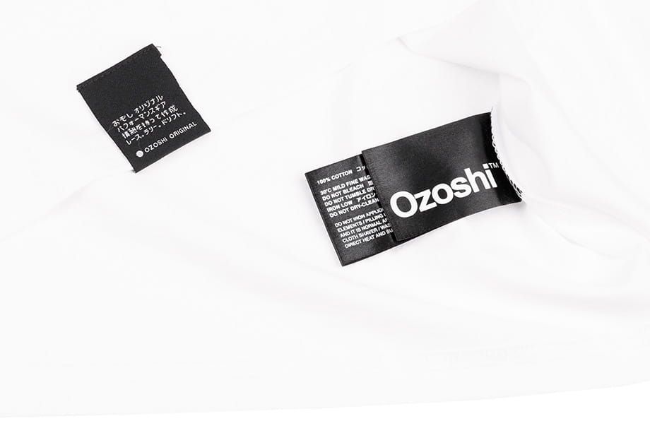 Ozoshi Herren T-Shirt Masaru weiß O20TSBR008-ADD