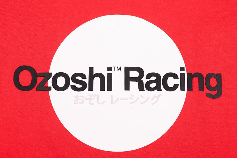 Ozoshi Herren T-Shirt Yoshito rot O20TSRACE005