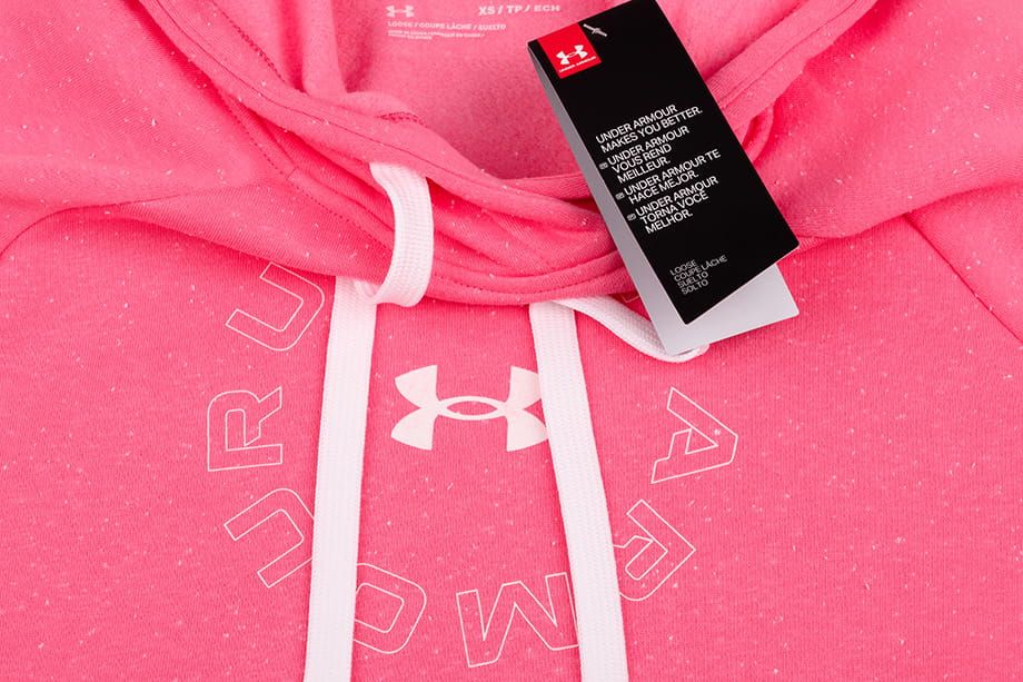 Under Armour Kapuzenbluse Damen Rival Fleece Metallic Hoodie 1356323 668