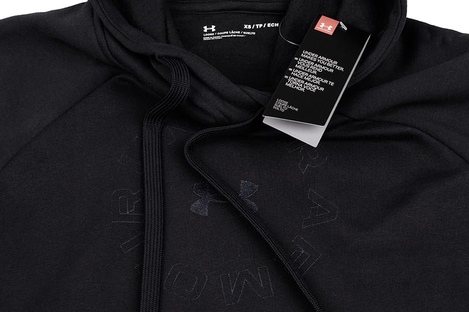Under Armour Kapuzenbluse Damen Rival Fleece Metallic Hoodie 1356323 001