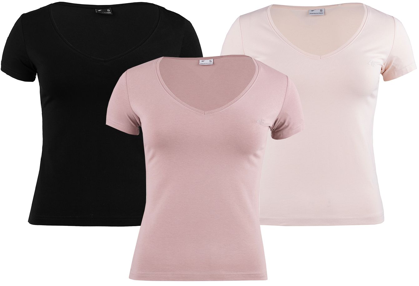 4F Damen T-Shirts Set 4FAW23TTSHF0941 12S/83S/20S