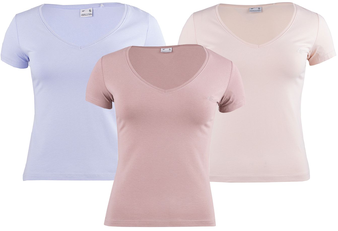 4F Damen T-Shirts Set 4FAW23TTSHF0941 12S/83S/52S