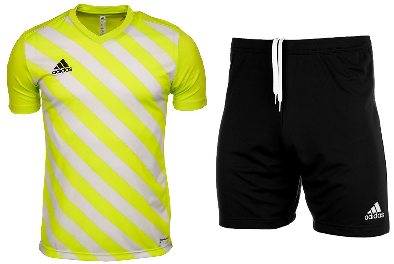 adidas Kinder Sport-Set T-shirt Kurze Hose Entrada 22 Graphic Jersey HF0133/H57502