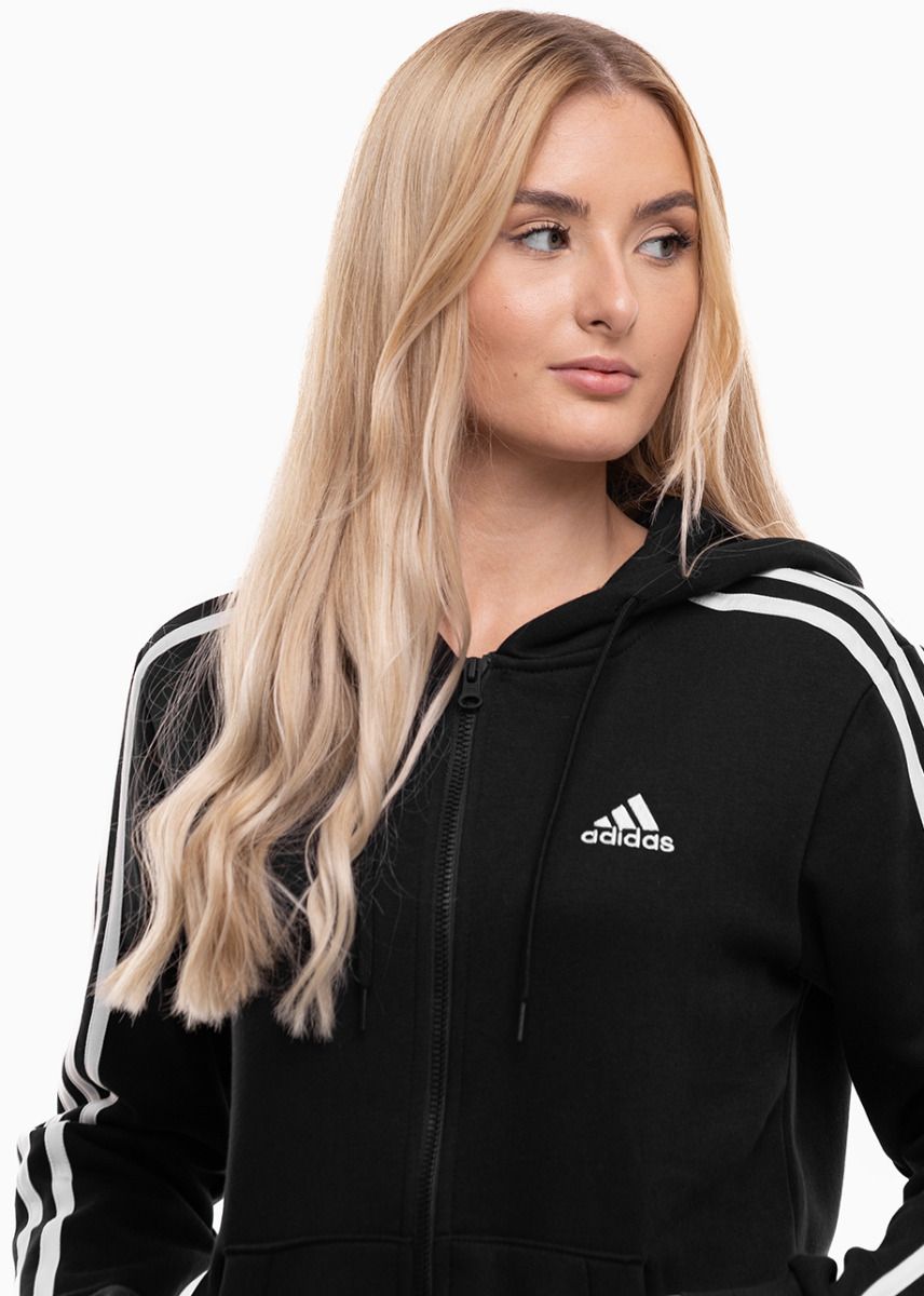 adidas Damen Trainingsanzug Essentials 3-Stripes Full-Zip Fleece HZ5743/HZ5753