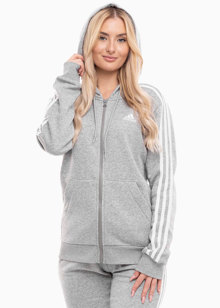 adidas Damen Trainingsanzug Essentials 3-Stripes Full-Zip Fleece IM0236/IL3282