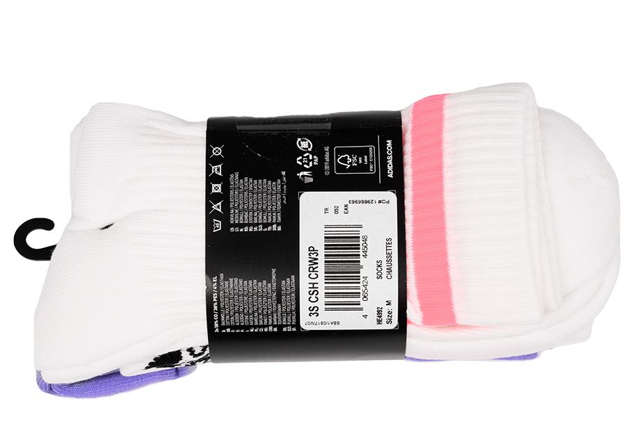 adidas Damensocken 3-Stripes Cushioned Crew Socks HE4992