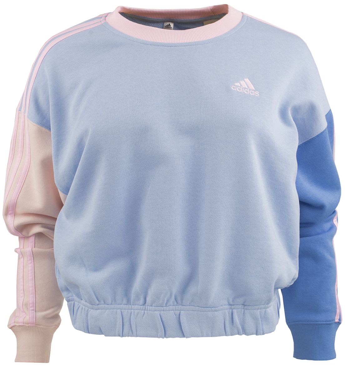 adidas Damen Sweatshirt Essentials 3-Stripes Crop IC9873