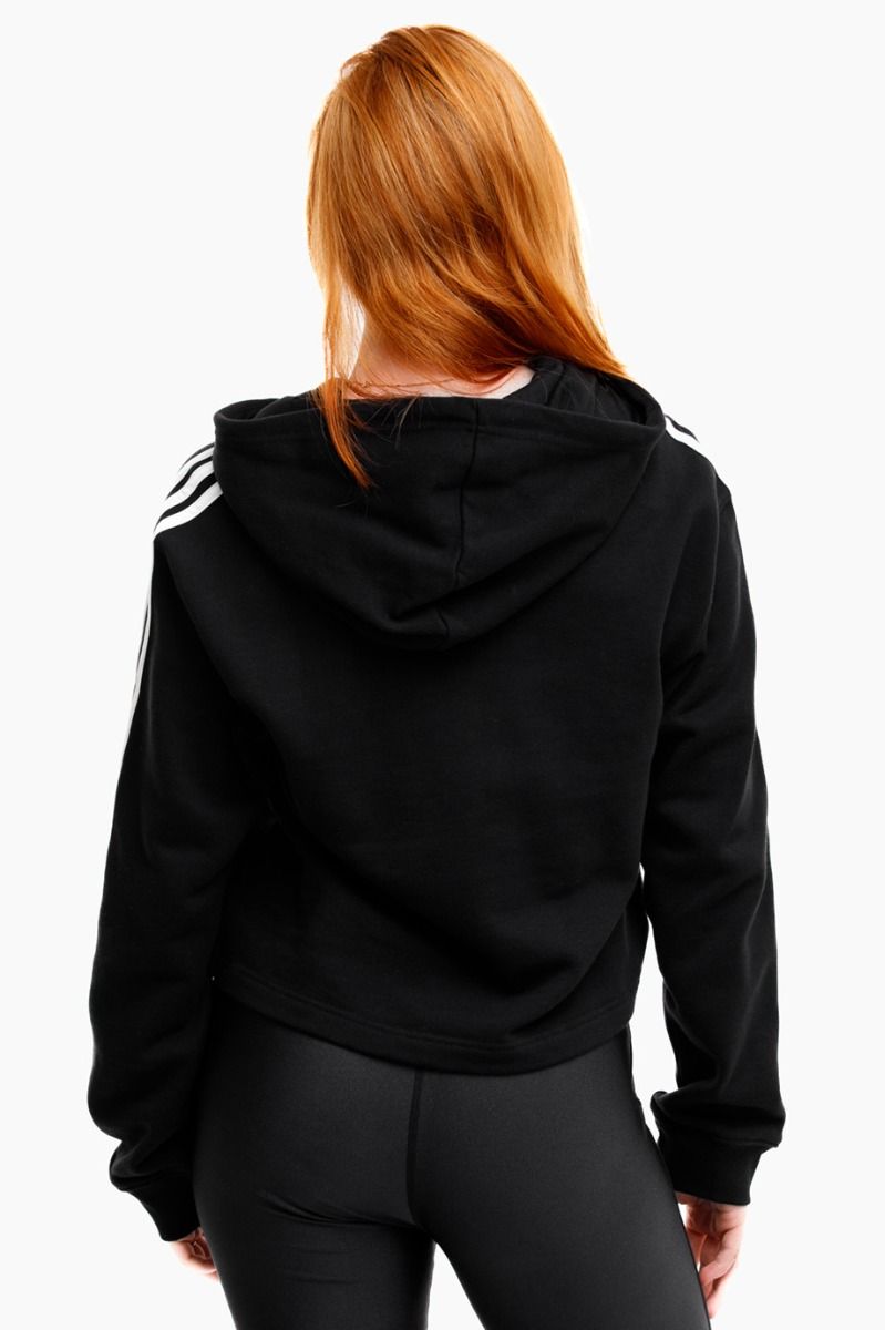 adidas Damen Kapuzenpullover Essentials 3-Stripes French Terry Crop Hoodie IC8767