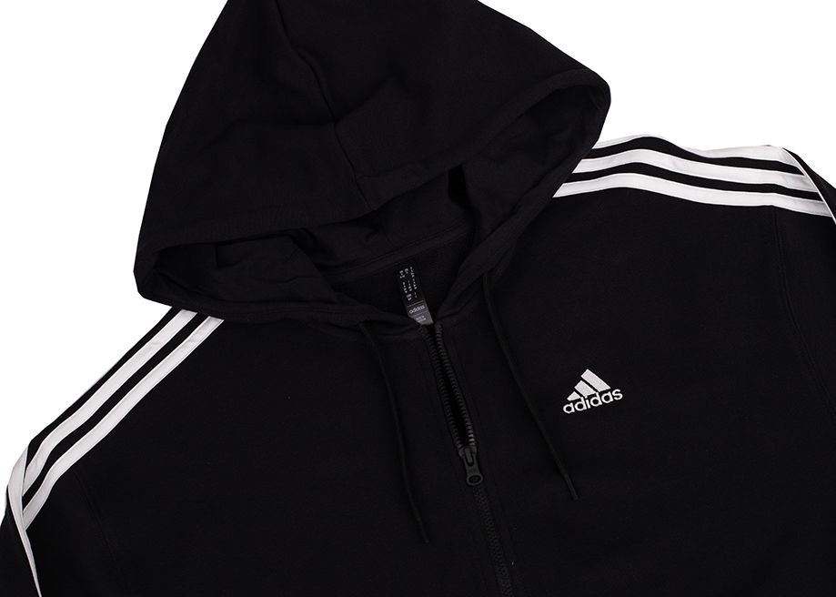 adidas Damen Kapuzenpullover Essentials 3-Stripes FT Oversized Full-Zip Hoodie IC8782