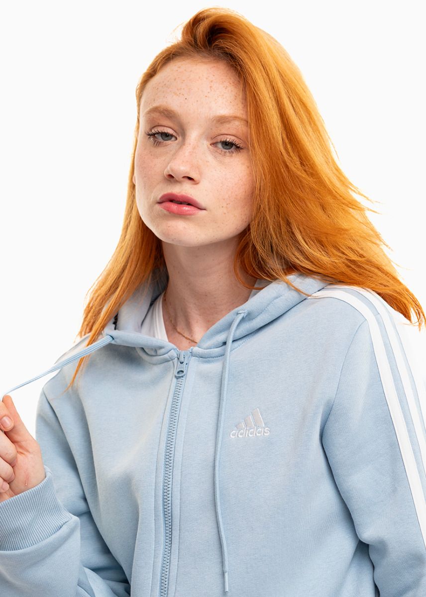 adidas Damen Kapuzenpullover Essentials FL 3S Full-Zip Hoodie IR6076