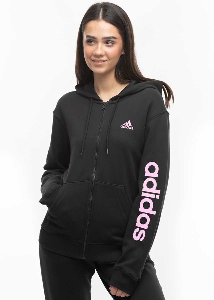 adidas Damen Kapuzenpullover Essentials Linear Full-Zip French Terry Hoodie IS2072 adidas Damen Kapuzenpullover Essentials Linear Full-Zip French Terry Hoodie IS2072