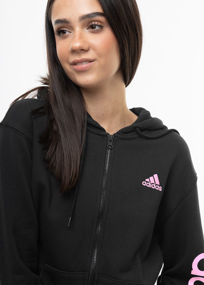 adidas Damen Kapuzenpullover Essentials Linear Full-Zip French Terry Hoodie IS2072 adidas Damen Kapuzenpullover Essentials Linear Full-Zip French Terry Hoodie IS2072