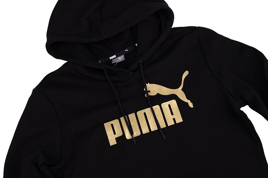 PUMA Damen Kapuzenpullover ESS+ Metallic Logo Hoodie FL 849958 01 PUMA Damen Kapuzenpullover ESS+ Metallic Logo Hoodie FL 849958 01